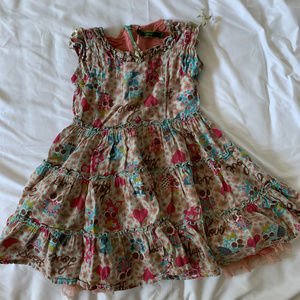 Oilily Pink & Blue Formal Dress (Size 104)